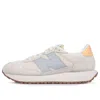 New Balance 237 Mesh Sneakers In Cream And Gray-white