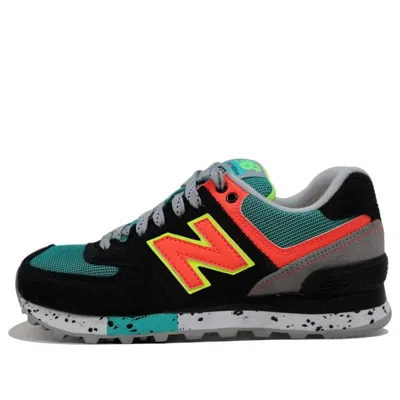 New Balance (wmns)  574 'black Neon Orange'