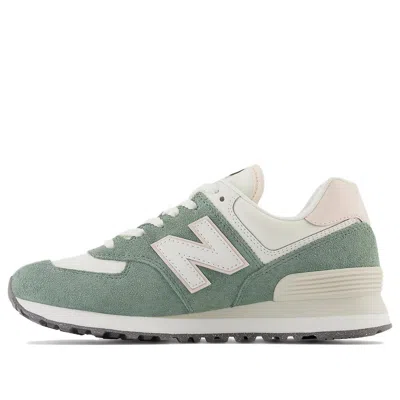 New Balance 574 Sneakers In Green/pink/beige