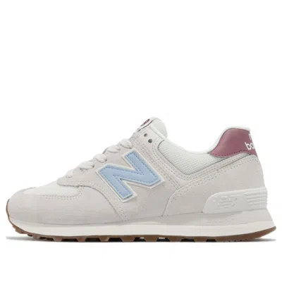 New Balance Women's 574 In White/blue/red