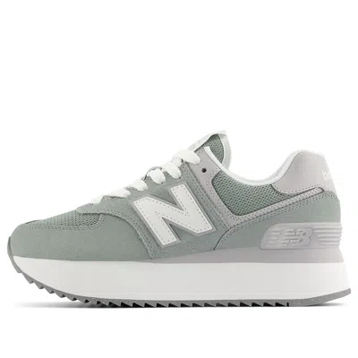 New Balance Sneakers In Green/white/grey