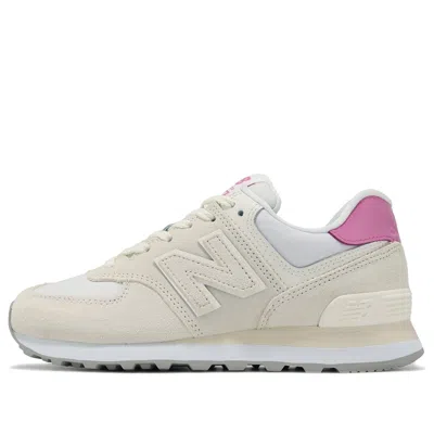 New Balance Women's 574 In White/pink