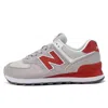 New Balance (wmns)  574 Series Of Grey Red In Multi