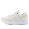 New Balance 574 Low-top Sneakers In Linen With Sea Salt