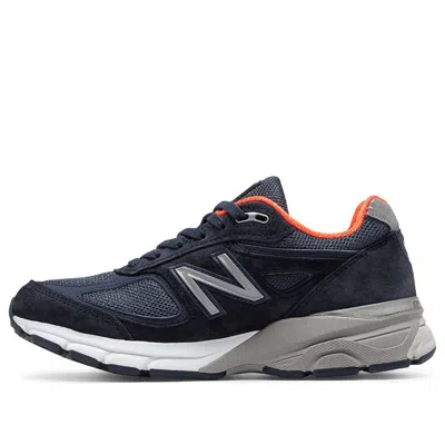 New Balance (wmns)  990v4 Made In Usa 'navy Orange' In Blue