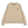 New Balance (wmns)  Alphabet Printing Sports Pullover Round Neck Khaki Hoodie In Brown