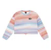 New Balance (wmns)  At Printed Fleece Crew 'white Multi' In Multi
