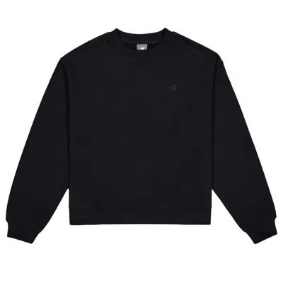 NEW BALANCE (WMNS) NEW BALANCE ATHLETICS FRENCH TERRY CREW SWEATSHIRT 'BLACK'