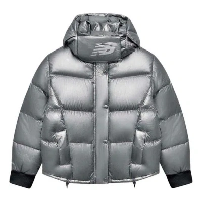 New Balance (wmns)  Bright Warm Down Jacket 'silver' In Gray