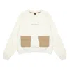 New Balance (wmns)  Casual Pocket Sweatshirt 'white Brown'