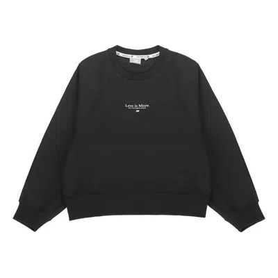 New Balance (wmns)  Casual Sports Alphabet Printing Pullover Round Neck Hoodie Black