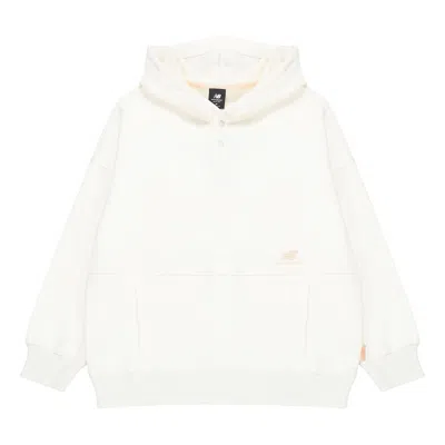 New Balance (wmns)  Classic Lifestyle Plain Hoodie 'white' In Neutral