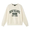 New Balance (wmns)  Classic Running Sweatshirt 'white Green' In Neutral