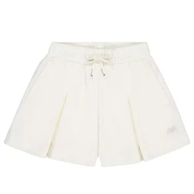 New Balance (wmns)  Classic Shorts 'white' In Gray