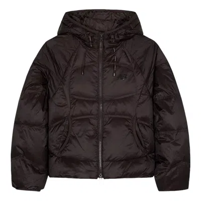 New Balance (wmns)  Flying Hooded Short Down Jacket Asia Sizing 'brown'