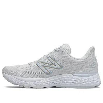New Balance Women's Fresh Foam Running Shoes - Wide In Arctic Fox/uv Glo In Grey/blue