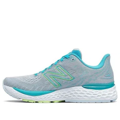 New Balance Women's Fresh Foam Running Shoes - Wide In Grey/teal In Grey/blue