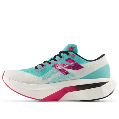 New Balance Women's Tcs Nyc Marathon® Fuelcell Supercomp Elite V4 Running Shoes In Green/white/pink