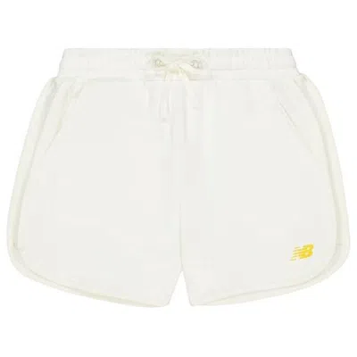 New Balance (wmns)  High-rise Shorts With Placement Brand Logo 'white'