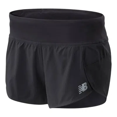 New Balance Women's Impact Run Short 3 Inch In Black