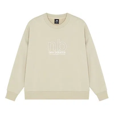 New Balance (wmns)  ( Iu )  Casual Round Neck Long Sleeves Solid Color Pullover Hoodie Yel In Neutral