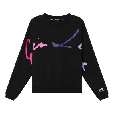 New Balance (wmns)  Letters Graphic Print Top 'black Pink'