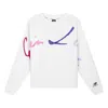 New Balance (wmns)  Letters Graphic Print Top 'white Purple' In Brown