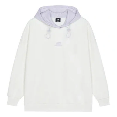 New Balance (wmns)  Logo Fleece Hoodie 'white Lilac'