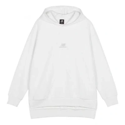 New Balance (wmns)  Logo Print Sportswear Hoodie 'white'