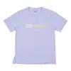 New Balance (wmns)  Logo Printing Casual Sports Short Sleeve Version Purple In Blue
