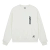 New Balance (wmns)  Logo Printing Solid Color Round Neck Pullover Beige Hoodie In Neutral