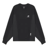New Balance (wmns)  Logo Printing Splicing Sports Round Neck Pullover Black Hoodie