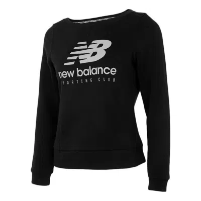 New Balance (wmns)  Logo Sweatshirt 'black White'