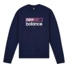 New Balance (wmns)  Logo Sweatshirt 'pigment' In Blue