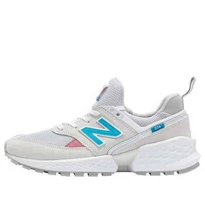 New Balance (wmns)  Nb 574 Sport Sports Casual Shoes 'white Grey Blue' In Gray