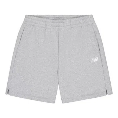 New Balance (wmns)  Nb Logo Cotton Short 'grey' In Gray