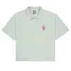 New Balance (wmns)  Potted Plant Graphic Polo Shirt 'light Blue'
