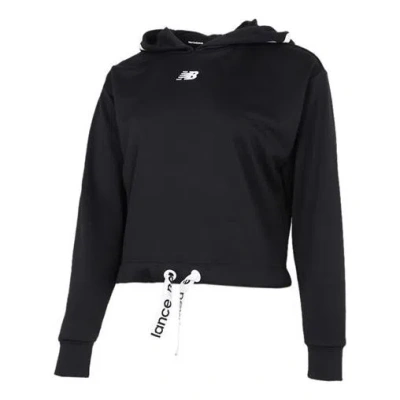 New Balance (wmns)  Relentless Logo Crop Hoodie 'black'