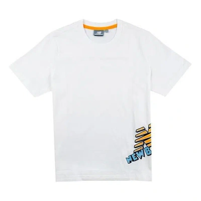New Balance (wmns)  Side Creative Logo Casual Short Sleeve White