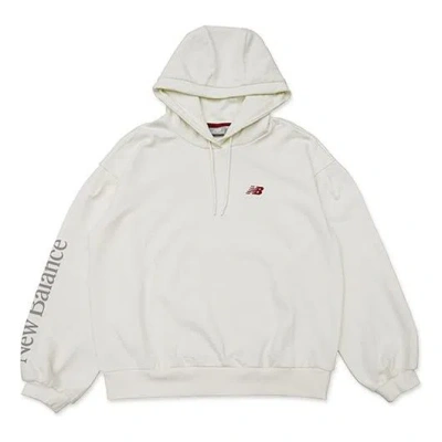 New Balance (wmns)  Sleeve Casual Sports Pullover Ivory In Gray