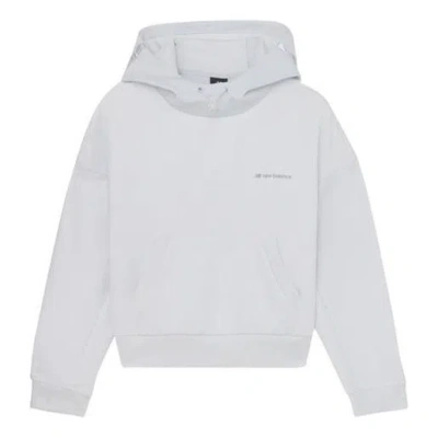 New Balance (wmns)  Sports Minimalistic Casual Pullover White Gray In Metallic