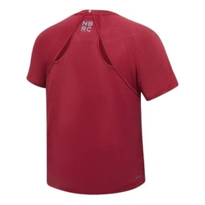 New Balance (wmns)  Sports Running Round Neck Short Sleeve Red