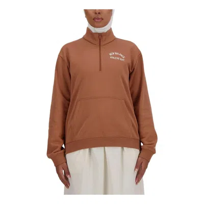 New Balance (wmns)  Sportswear Greatest Hits Quarter Zip Top 'brown'