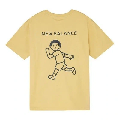 New Balance (wmns)  X Noritake Crossover Funny Pattern Round Neck Short Sleeve Yellow