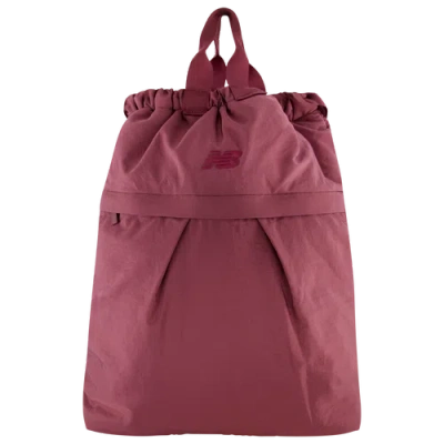 New Balance Wmns Tote Backpack In Burgundy/black