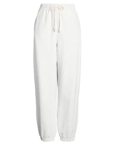 New Balance Woman Pants Light Grey Size Xl Cotton In White