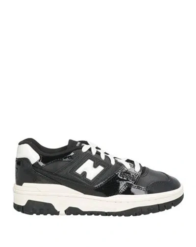 New Balance Woman Sneakers Black Size 5 Leather, Textile Fibers