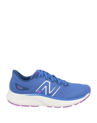 New Balance Woman Sneakers Blue Size 8 Textile Fibers