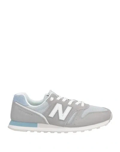 New Balance Woman Sneakers Grey Size 9.5 Soft Leather, Textile Fibers