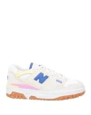 New Balance Multicolor Suede And Mesh 550 Sneakers In White